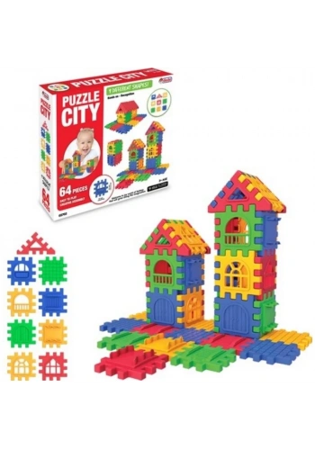 Dede Oyuncak Puzzle City 64 Parça