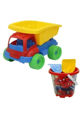 Dede Oyuncak Spiderman Büyük Kamyon Plaj Set 03515