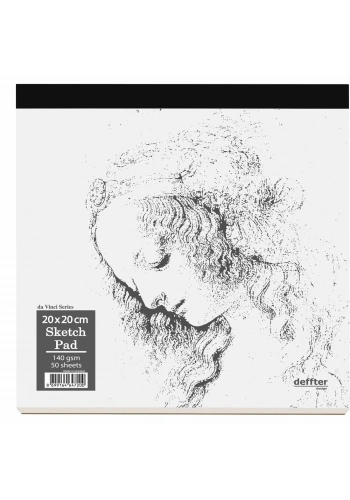 Deffter Da Vinci Sketch Pad Eskiz Defter 20x20cm 140gr 50 Yaprak