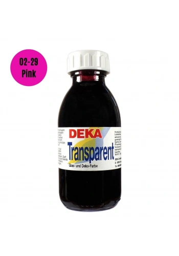 Deka Transparen Vitray Cam Boya 125ml 29 Pembe