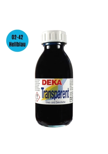 Deka Transparen Vitray Cam Boya 125ml 42 Açık Mavi