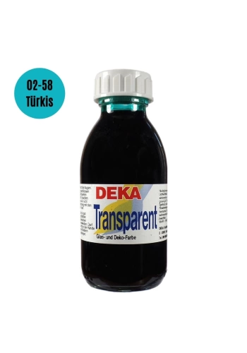 Deka Transparen Vitray Cam Boya 125ml 58 Turkuaz