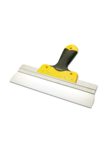 Dekor Hassan Eğri Plastik Saplı Spatula Paslanmaz Çelik 60 Cm