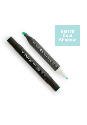 DEL REY TWIN MARKER BG178 COOL SHADOW ÇİFT UÇLU GRAFİK KALEMİ MN-DR178