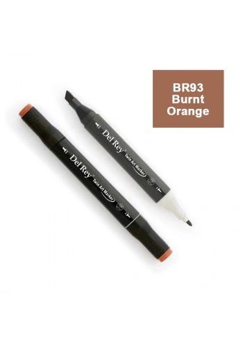 DEL REY TWIN MARKER BR93 BURNT ORANGE ÇİFT UÇLU GRAFİK KALEMİ MN-DR093