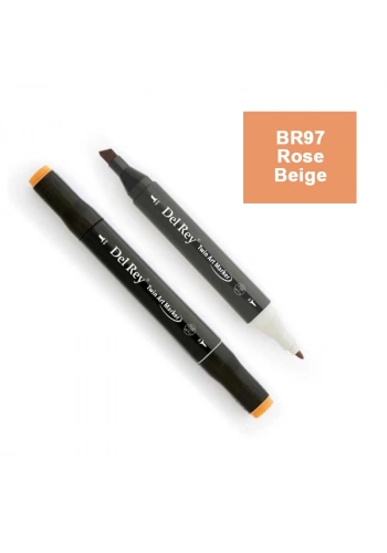DEL REY TWIN MARKER BR97 ROSE BEİGE ÇİFT UÇLU GRAFİK KALEMİ MN-DR097