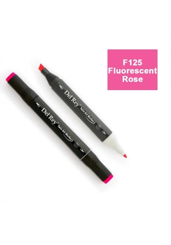 DEL REY TWIN MARKER F125 FLUORESCENT ROSE ÇİFT UÇLU GRAFİK KALEMİ MN-DR125