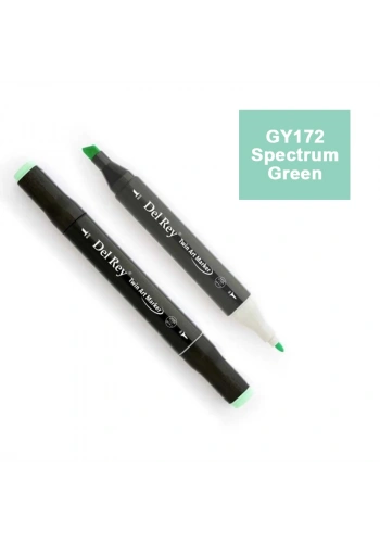 DEL REY TWIN MARKER GY172 SPECTRUM GREEN ÇİFT UÇLU GRAFİK KALEMİ MN-DR172
