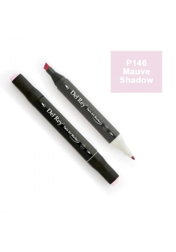 DEL REY TWIN MARKER P146 MAUVE SHADOW ÇİFT TARAFLI GRAFİK KALEMİ MN-DR146