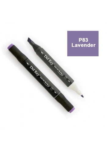 DEL REY TWIN MARKER P83 LAVENDER ÇİFT UÇLU GRAFİK KALEMİ MN-DR083