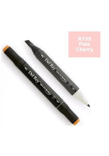 DEL REY TWIN MARKER R135 PALE CHERRY PİNK ÇİFT UÇLU GRAFİK KALEMİ MN-DR095