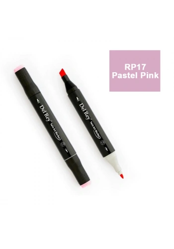 DEL REY TWIN MARKER RP17 PASTEL PİNK ÇİFT UÇLU GRAFİK KALEMİ MN-DR017