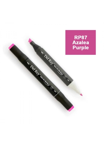 DEL REY TWIN MARKER RP87 AZALEA PURPLE ÇİFT UÇLU GRAFİK KALEMİ MN-DR087