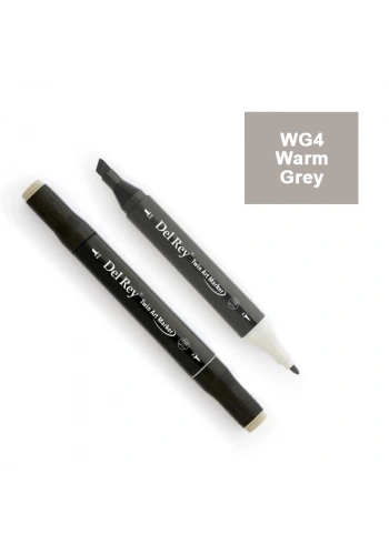 DEL REY TWIN MARKER WG4 WARM GREY ÇİFT UÇLU GRAFİK KALEMİ MN-DRWG4