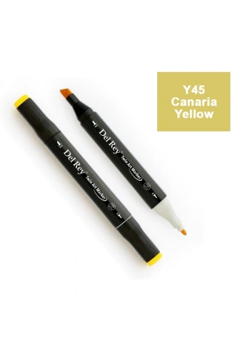 DEL REY TWIN MARKER Y45 CANARİA YELLOW ÇİFT UÇLU GRAFİK KALEMİ MN-DR045