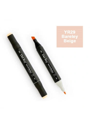 DEL REY TWIN MARKER YR29 BARELY BEİGE ÇİFT UÇLU GRAFİK KALEMİ MN-DR029
