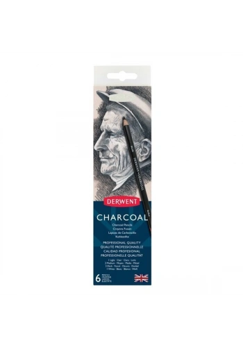 Derwent Charcoal 6lı Teneke Kutu