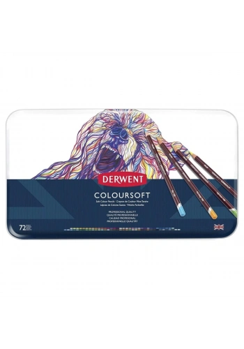 Derwent Coloursoft Kuru Boya Kalemi 72 Renk