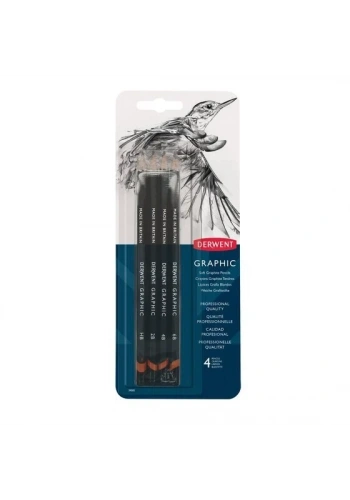 Derwent Graphic Pencil Soft 4lü Blister (Sketching)