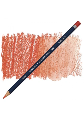 Derwent Watercolour Pencil Suluboya Kalemi 12 Scarlet Lake