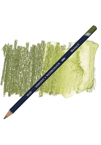 Derwent Watercolour Pencil Suluboya Kalemi 51 Olive Green
