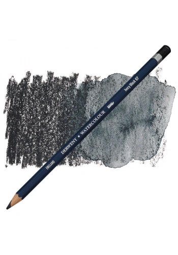 Derwent Watercolour Pencil Suluboya Kalemi 67 Ivory Black