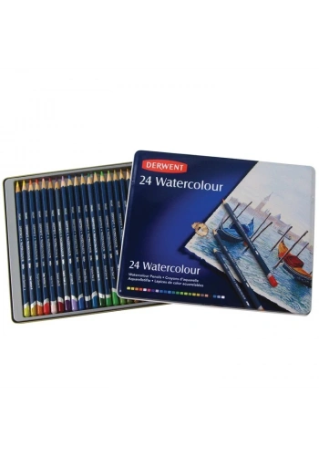 Derwent Watercolour Suluboya Kalemi 24 Renk