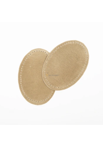 Dirsek Yaması Bej Süet