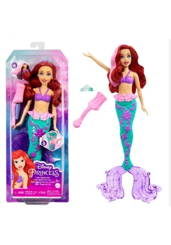 Disney Prenses Muhteşem Renk Değiştiren Saçlı Deniz Kızı Ariel Bebek HLW00