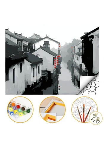 DIY TUVAL SETİ RESİMLİ NUMARALI 40x50 cm