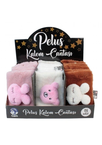 DOLPHIN PC-633 PELUŞ KALEM ÇANTASI MASKOTLU YÜZ