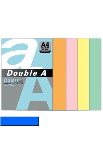Double A Renkli Kağıt 100 LÜ A4 80 GR Koyu Mavi