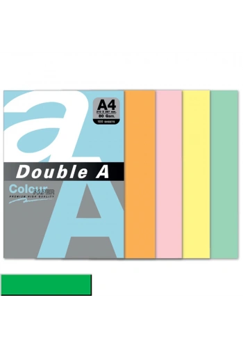 Double A Renkli Kağıt 100 LÜ A4 80 GR Papağan Yeşili