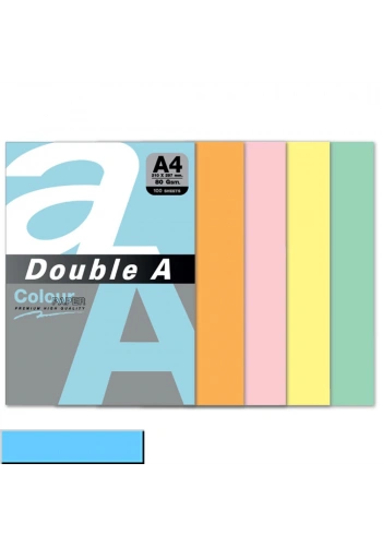Double A Renkli Kağıt 100 LÜ A4 80 GR Pastel Okyanus Mavisi