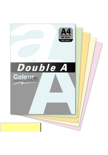 Double A Renkli Kağıt 25 Lİ A4 80 GR Pastel Cheese
