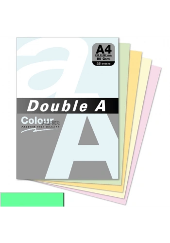 Double A Renkli Kağıt 25 Lİ A4 80 GR Pastel Lagoon