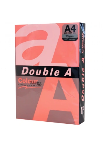 Double A Renkli Kağıt 500 LÜ A4 75 GR Fosforlu Punch