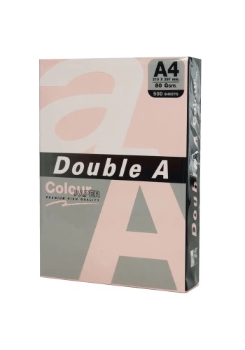 Double A Renkli Kağıt 500 LÜ A4 80 GR Pastel Flamingo