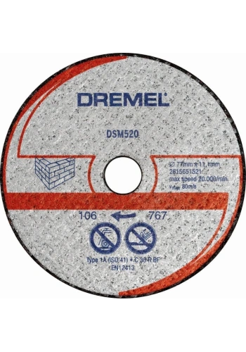 Dremel DSM20 İçin Duvar Kesme Diski (DSM520) - 2615S520JB