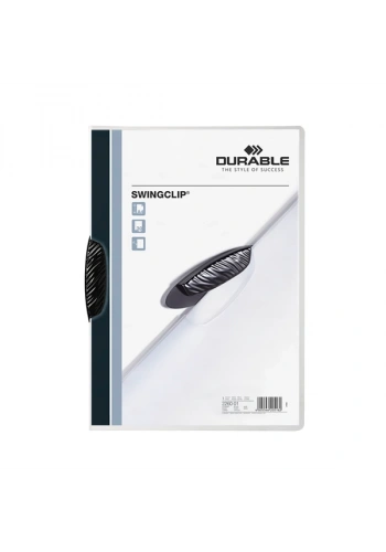 Durable Sıkıştırmalı Dosya SwingClip Ortadan Klipsli 30 Syf A4 Siyah 2260