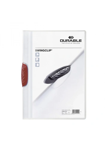 Durable Sıkıştırmalı Dosya SwingClip Ortadan Klipsli 30 Syf Kırmızı 2260