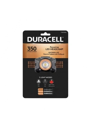 Duracell 350 Lümen Ledli Kafa Feneri + 3 AAA Piller Dahil