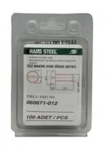 Düz Makine Ayak Vidası Beyaz / 060671-012 100ADET