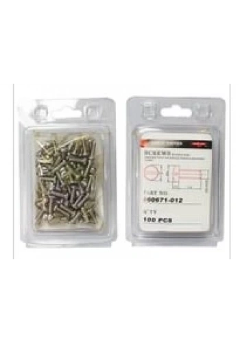 Düz Makine Ayak Vidası Nikel / 060671-012 100ADET