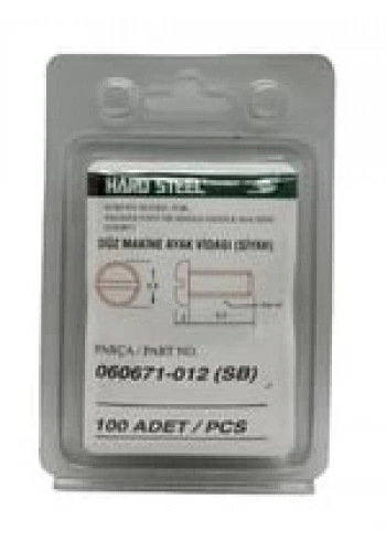 Düz Makine Ayak Vidası Siyah / 060671-012 100ADET