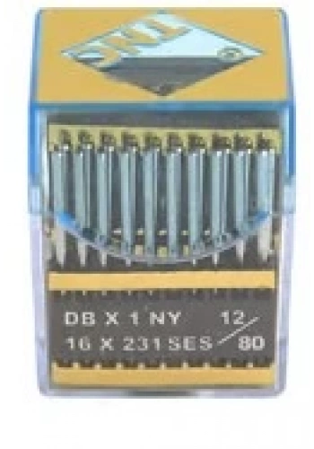 Düz Makine İnce Dip Yanmaz Dikiş İğnesi / DBX1 SES PVD 12/80 100ADET