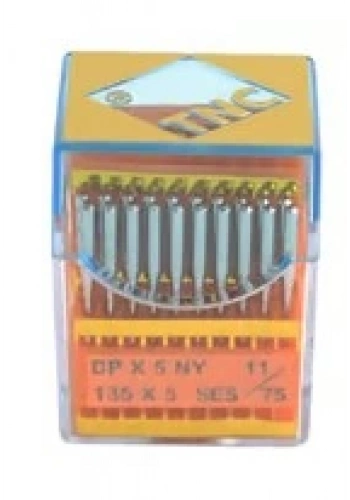 Düz Makine Kalın Dip Yanmaz Dikiş İğnesi / DPX5 SES PVD 11/75 100ADET