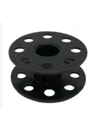 Düz Makine Metal Siyah Tırnaksız Masura / 270010