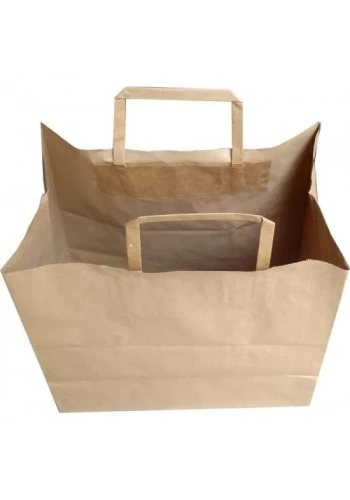 DÜZ SAPLI KAĞIT HEDİYE VE ALIŞVERİŞ ÇANTASI (28X17X29) ADET SEÇMELİ 25 adet