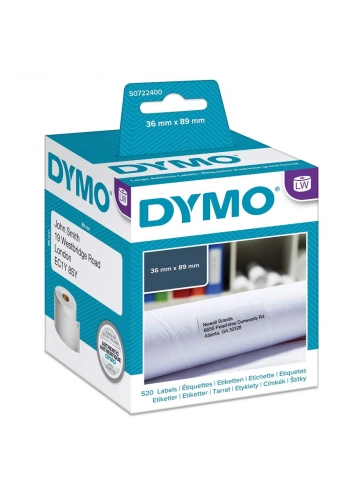 Dymo Label Writer Etiket Adres 520 Lİ 89x36 MM 99012 S0722400